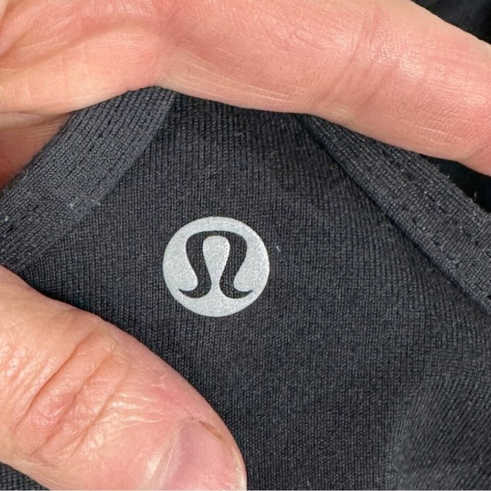 Lululemon 2019 Camouflage Black Power Y Tank Built In Bra With Cups Yoga Top 4 - Picture 6 of 11